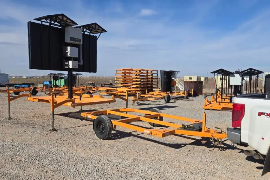 tow vehicle jeep trailer deployed spyder platform